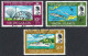 BRITISH VIRGIN ISLANDS 1967 QEII Multicoloured, Cable And Wireless Set SG217-219 FU - British Virgin Islands