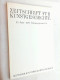 Zeitschrift Für Kunstgeschichte; 33. Band 1970, Heft Bibliographischer Teil - Art