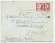 MULLER 25FRX2  LETTRE COVER MEC NICE 21.4.1959 TO ROUMANIE ROMANIA - 1955-1961 Marianne (Muller)