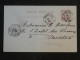 DH4 MONACO   BELLE  CARTE ENTIER  1894   MONTE CARLO  A  MENTON     ++AFF.   INTERESSANT+++ - Postal Stationery