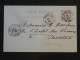 DH4 MONACO   BELLE  CARTE ENTIER  1894   MONTE CARLO  A  MENTON     ++AFF.   INTERESSANT+++ - Entiers Postaux