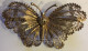 Ancienne  Broche Papillon 43 Mm  X 25 Mm Poinçon  Argent 800 - Brooches