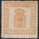 3 Shilling Chromgelb - Schwerin Nr. 7 II Mit DZ/Abart - Ungebraucht Mit Gummierung - Pracht - Mecklenbourg-Schwerin