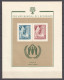 Chile 1960 Special Sheet With Mi 573-574 MH WORLD REFUGEE YEAR - Flüchtlinge