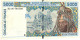 W.A.S. BENIN P213Bl 5000 FRANCS (20)02 2002      F-aVF - Estados De Africa Occidental