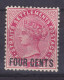 Straits Settlements 1899 Mi. 78, 4c./5c. Victoria Overprinted FOUR CENTS, MNH** (2 Scans) - Straits Settlements