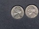 USA - Lot 2 Pièces 5 Cents "Jefferson Nickel"  1977 & 1977D TTB/VF  KM.192 - 1938-…: Jefferson