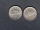 USA - Lot 2 Pièces 5 Cents "Jefferson Nickel"  1977 & 1977D TTB/VF  KM.192 - 1938-…: Jefferson