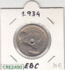 CRE2490 MONEDA ESPAÑA II REPUBLICA 25 CENTIMOS 1934 EBC - Andere & Zonder Classificatie