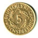 ALLEMAGNE / 5 REICHSPFENNIG / 1925 D / ETAT SUP / 2.48 G. - 5 Rentenpfennig & 5 Reichspfennig