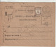 France 1935 Lettre Service Des Recouvrements Taxe 62 Oblit Paris - 1859-1959 Lettres & Documents