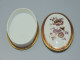 Delcampe - -ANCIENNE BOITE BONBONNIERE PORCELAINE LIMOGES Décor FLEURS DORURES VITRINE    E - Limoges (FRA)