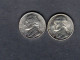 USA - Lot 2 Pièces 5 Cents "Jefferson Nickel"  1993D + P NEUF/UNC  KM.192 - 1938-…: Jefferson