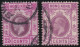 Hong Kong        .   SG    .  108/109  (2 Scans)     .   Wmk  Multiple Crown  CA      .    O      .   Cancelled - Used Stamps