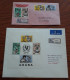 Ghana 1972, UNICEF, Set + Souvenir Sheet On Registered Letters To Germany - Ghana (1957-...)