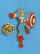 1 PIN'S  //  ** CAPTAIN AMÉRICA / THE AVENGERS / MARVEL COMICS ** . (© 1988 Marvel Ent. Group INC) - Kino