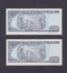 CUBA 20 PESOs 2003 SC/UNC, Consecutivos Y Conmemorativos Por El 50 Anniv Del Asalto Al Cuartel Moncada. - Kuba