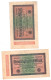 TWO WW2 Germany Hitler Mussolini Nazi Propaganda FORGERY Overprint On Genuine 20,000 Mark 1923 Banknote VF - Other & Unclassified