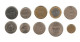 491/ Lot  : 10 Monnaies : Estonie - Indonésie - Honduras - Georgie - Islande - Inde - Rép. Dominicaine - Verzamelingen & Kavels
