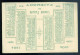 Carte De Visite Avec Calendrier 1904 -- Sporting Club Taylor Costumes Pour Messieurs Pour Dames  STEP226 - Kleinformat : ...-1900