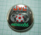 Mexico 1986 FIFA World Cup Football, Copa Mundial De Fútbol, Soccer, JVC Sponsor Button Badge, Abzeichen (ds1227) - Football