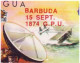 Universal Union Postal, UPU, Satellite, Bus, Helicopter, Concord, Bird, Train, Barbuda G.P.U. Red Overprint Antigua FDC - UPU (Union Postale Universelle)