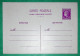 ENTIER CERES MAZELIN 1F50 LILAS AVEC REPONSE NEUF LETTRE COVER FRANCE - Cards/T Return Covers