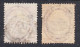 1855-57 Great Britain, Cancelled, Wmk 17(lrg Garter), Rose & Rose-carmine  Sc# ,SG 66,66a - Usati