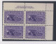 Canada Plate Block #1 Stamp #261 -50c MUNITIONS FACTORY Armories MH On Top Selvedge VF GV=$225.00 - Blokken & Velletjes