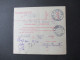 Jugoslawien 1928 Postanweisung Sprovodni List Stempel Virovitica Rückseitig Weitere Stempel Murska Sobota - Brieven En Documenten