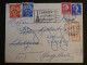 DH6 FRANCE BELLE LETTRE MIXTE RARE CURIOSITé 1957     CHAMBERY  A LLUBLIANA YOUGOSLAVIE  +AFF. RARE INTERESSANT+++ - Storia Postale