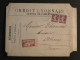 DH6 FRANCE BELLE LETTRE PAPIERS D AFFAIRES CL  PERFORé RECO  RARE 1909  LIMOGES A AHUN +AFF.  INTERESSANT+++ - Cartas & Documentos