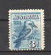 Expo Philatelique Melbourne 1928. Yv. 50. (Kookaburra Bird) Parfait, Sans Charnière, Voir Photo, Neuf ** - Nuevos