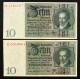Germania Germany 10 Mark  1929 Pick#180 A + B   LOTTO 546 - 10 Mark