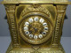 -ANCIENNE PENDULE BRONZE XIXe NAPOLEON III TETE DE LION PIEDS GRIFFES E - Clocks