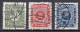 DK027 – DENMARK – 1926 – 75TH ANNIVERSARY OF STAMP – YT # 165/7 USED 3,50 € - Gebraucht