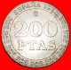 * 2 PORTRAITS (1998-2000): SPAIN  200 PESETAS 1998 MINT LUSTRE! JUAN CARLOS I (1975-2014) · LOW START ·  NO RESERVE! - 50 Peseta