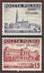 Poland Port Gdansk 1937, Mi 32-33 Lwow University Czestochau Jasna Gora Set MNH** - Nuevos