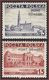 Poland Port Gdansk 1937, Mi 32-33 Lwow University Czestochau Jasna Gora Set MNH** - Neufs