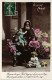 PC SAINT NICHOLAS WITH CHILDREN, JOYEUX NOEL, Vintage Postcard (b51264) - Saint-Nicolas