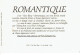 Carte Parfum ROMANTIQUE De C'EST FLEUR BLEUE - Profumeria Antica (fino Al 1960)