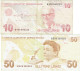 Turquie.Lot De 2 Billets De 10 Et 50 Türk Lirasi. 2009. - Turquia