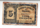 MAROC - 5 Francs 1944 - Marokko