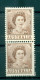 Australie 1959-62 - Y & T N. 249A - Série Courante (Michel N. 316 X) - Paire Coil (iii) - Mint Stamps