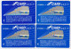 LOT De 4 Cartes Prépayées JAPON - TRAIN / COMPLETE SET - JAPAN Prepaid F Bus Card - ZUG Eisenbahn - TREIN - 3784 - Trains