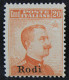 EGEO - RODI - N. 10 - Cv 1150 Euro - GOMMA INTEGRA - MNH** - Ägäis (Rodi)