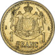 Monnaie, Monaco, Franc, Undated (1943), Poissy, TTB+, Cupro-Aluminium - 1922-1949 Luigi II