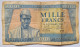 BILLET GUINEE - P.9 - 1000 FRANCS - 02/10/1958 - PORTRAIT HOMME - BORD DE MER - PIROGUES - HOMME - Guinée