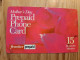 Prepaid Phonecard USA, Frontier Communications - Mother's Day, Flower - Otros & Sin Clasificación