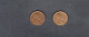 USA - Lot 2 Pièces 1 Cent "Lincoln - Wheat Penny" 1944/46 TB/F  KM.132 - 1909-1958: Lincoln, Wheat Ears Reverse